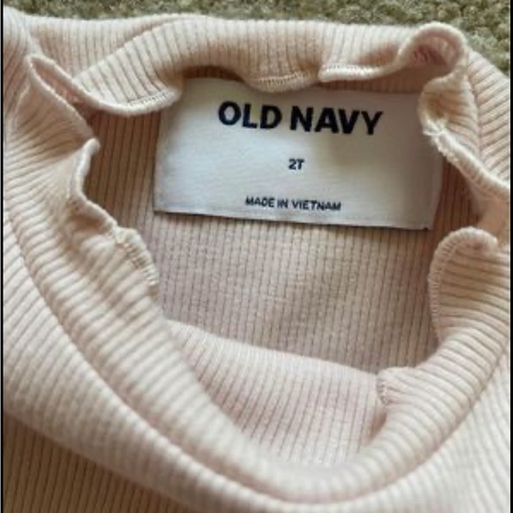 Brand New With Tags ~ 2T Toddler Girls ~ Old Navy Long Sleeve Light Pink Dress - Picture 3 of 6